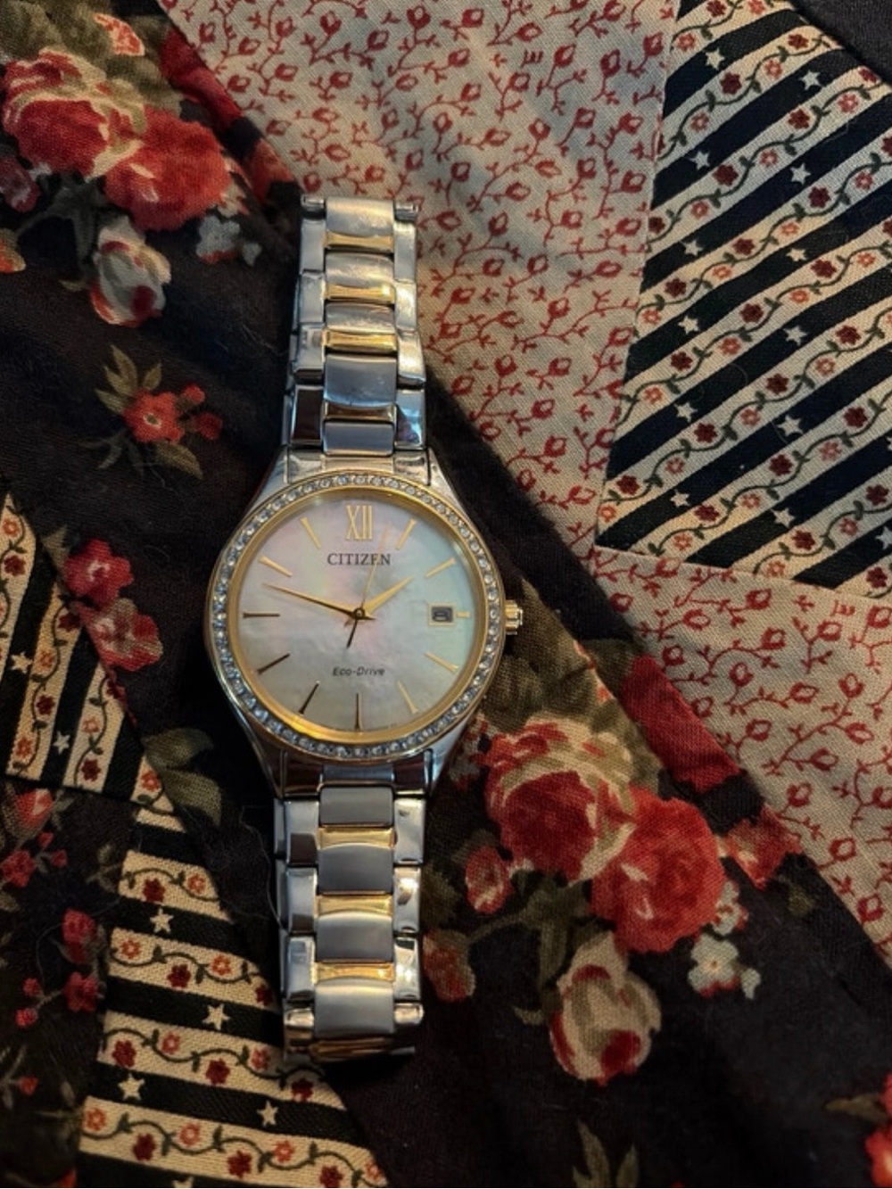 Citizen Women’s Two-Tone Eco-Drive Watch in Silver and Gold